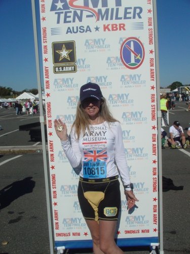 2012 Army Ten Miler Finish with Faun Trackway Hat